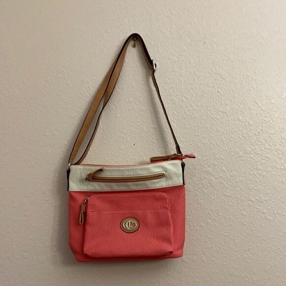 White and pink leather tote 👜 - Picture 2 of 5
